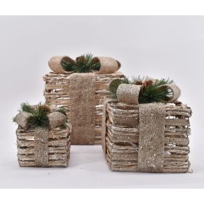 LED guldgaver m/6H timer. St a 3 stk i 3 forskellige strrelser